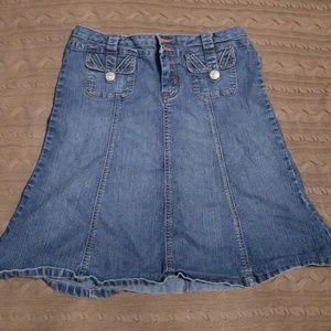 Rewind jean skirt